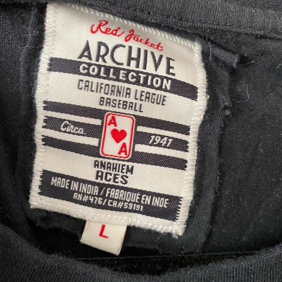 Red Jacket Anaheim Aces Archive T-Shirt Men's - Picture 3 of 7